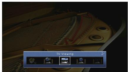 YAMAHA RX-V1073 - Configuration de la fonction SCENE (menu Scène) - 2