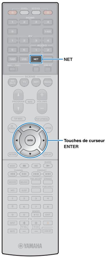 YAMAHA RX-V673 - Utilisez les touches de curseur ( / ) pour sélectionner un réglage. - 1