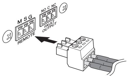 YAMAHA XMV4280/XMV4140/XMV4280-D/XMV4140-D - Serrez fermement entre les vis de la borne. - 1