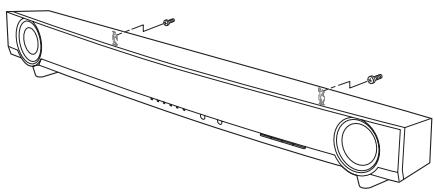 YAMAHA YAS-101, YAS-201 - Fissaggio dell'unità alla parete - 3
