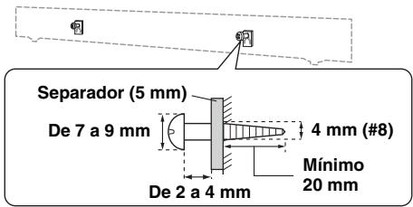YAMAHA YAS201 - Fijación de la unidad a una pared - 2
