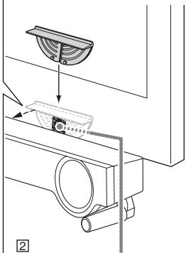 YAMAHA YHTS401 - Operation by the TV remote control is difficult (with the speaker beneath/under TV) - 4