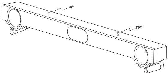 YAMAHA YHTS401 - Installation de l'enceinte à l'aide des orifices en forme de trou de serrure - 6