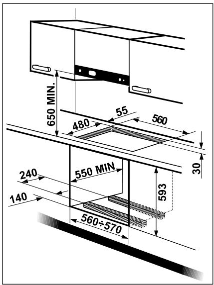 ARTHUR MARTIN AHG70830X - Les dimensions sont indiquées en millimètres. - 2