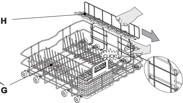 WHIRLPOOL ADP 6332 IX - PANIER INFERIEUR - selon le modèle - 2