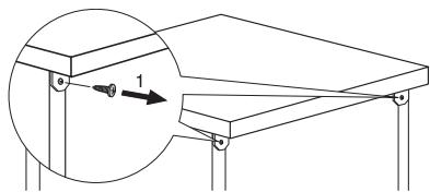 ARTHUR MARTIN ASF 65090 - Procedez de la maniere suivante pour enlever le plan de travail de l'appareil : - 1