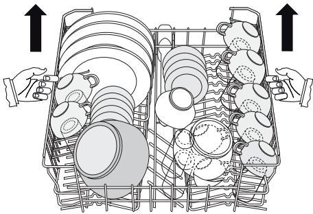 ARTHUR MARTIN ASF 65090 - Réglage de la hauteur du panier supérieur - 1