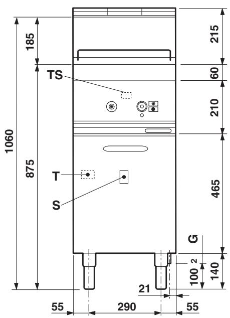 185 TS 1060 875 T S 21 55 290 215 60 210 465 G 100 2 140 55