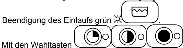 Beendigung des Einlaufs grün Mit den Wahlstaten