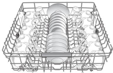 WHIRLPOOL WDF510PAYS - Modelo de entrega para 12 puestos (cuando la canastilla de los cubiertos está en la puerta) - 1