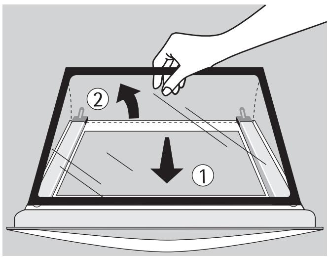 ARTHUR MARTIN FE6422 - Démonter la vitre supérieure de la porte - 1