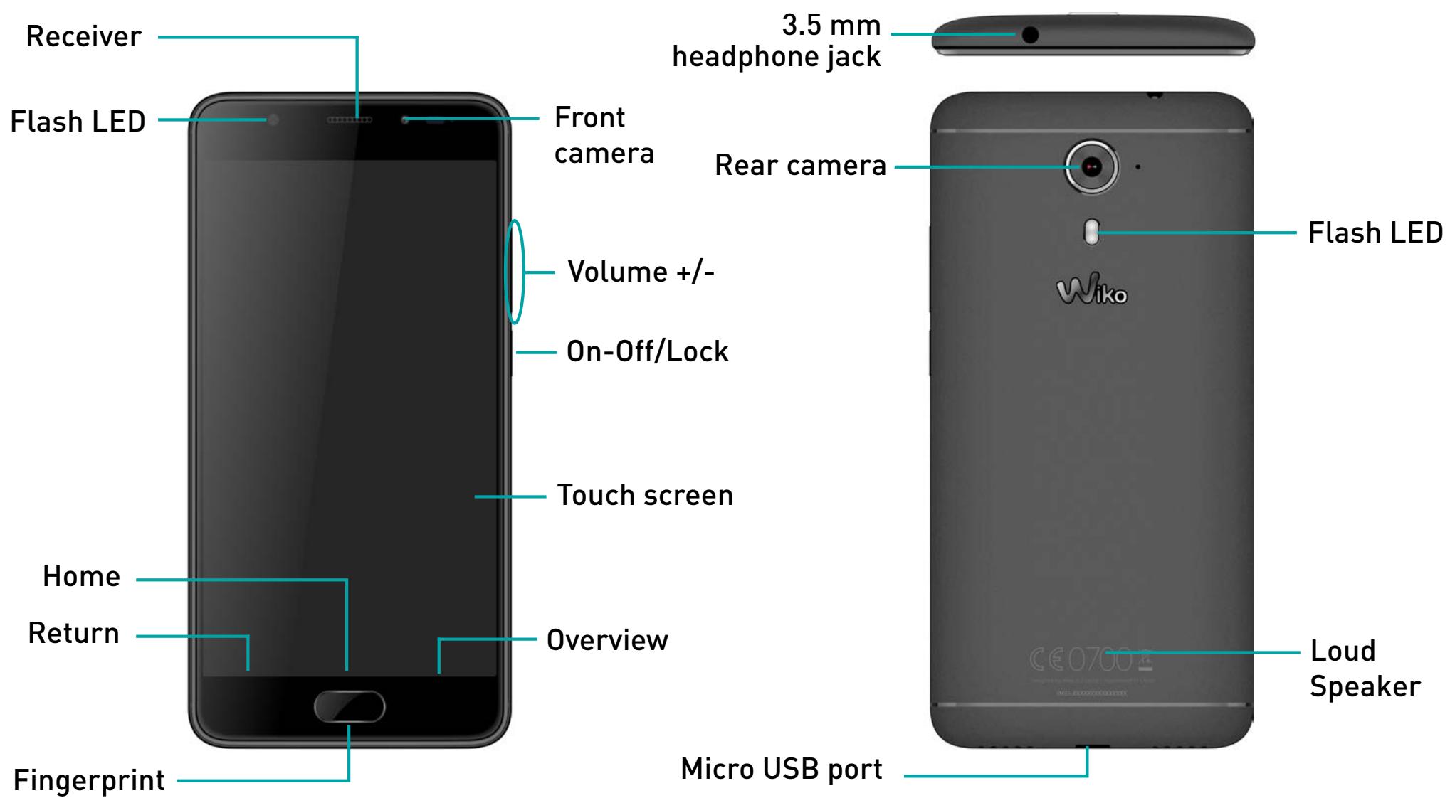 WIKO UFEEL PRIME - Getting to Know Your Phone - 1