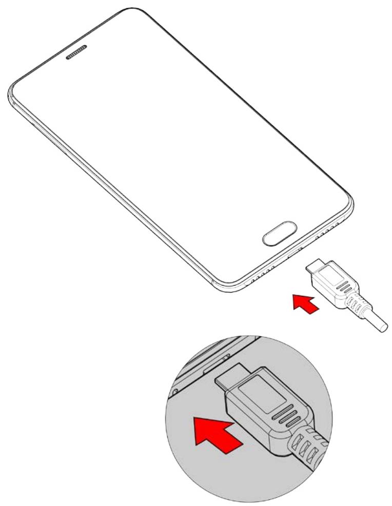 WIKO UFEEL PRIME - Caricamento della batteria - 1