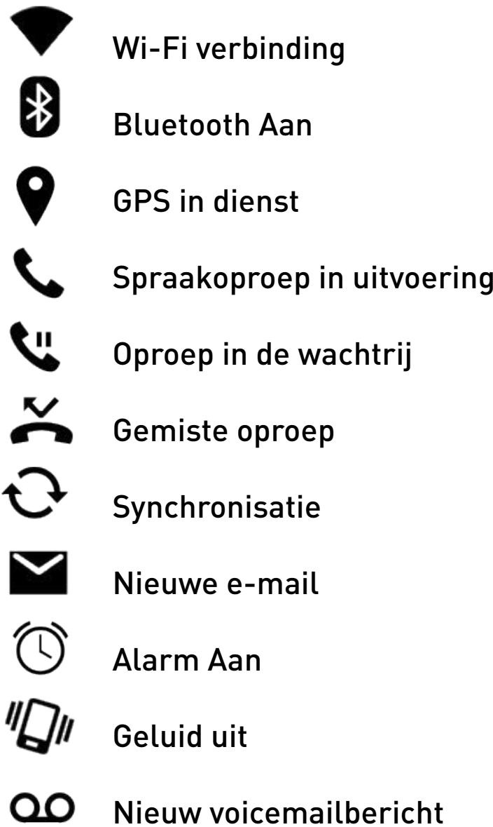WIKO UFEEL PRIME - Meldingspictogrammen op de statusbalk - 1