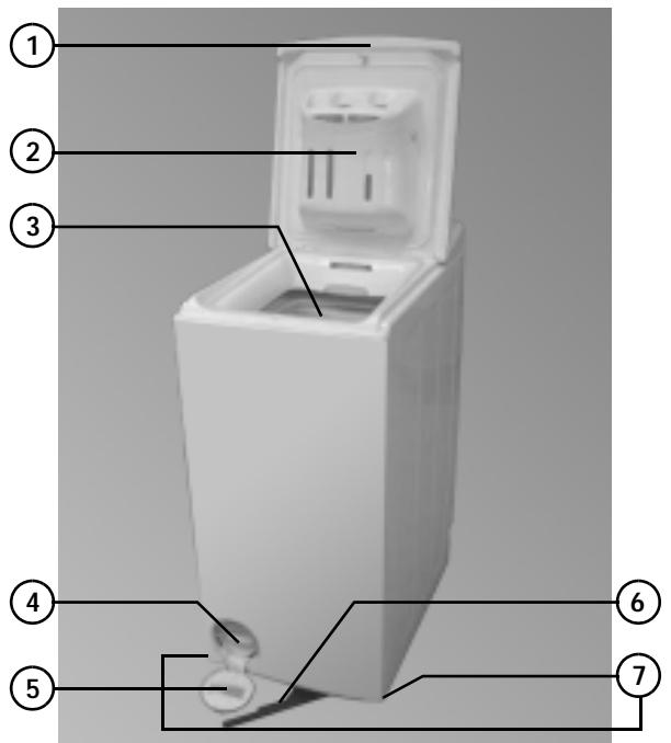 WHIRLPOOL AWE 7777 - DESCRIPTION DU LAVE-LINGE - 1