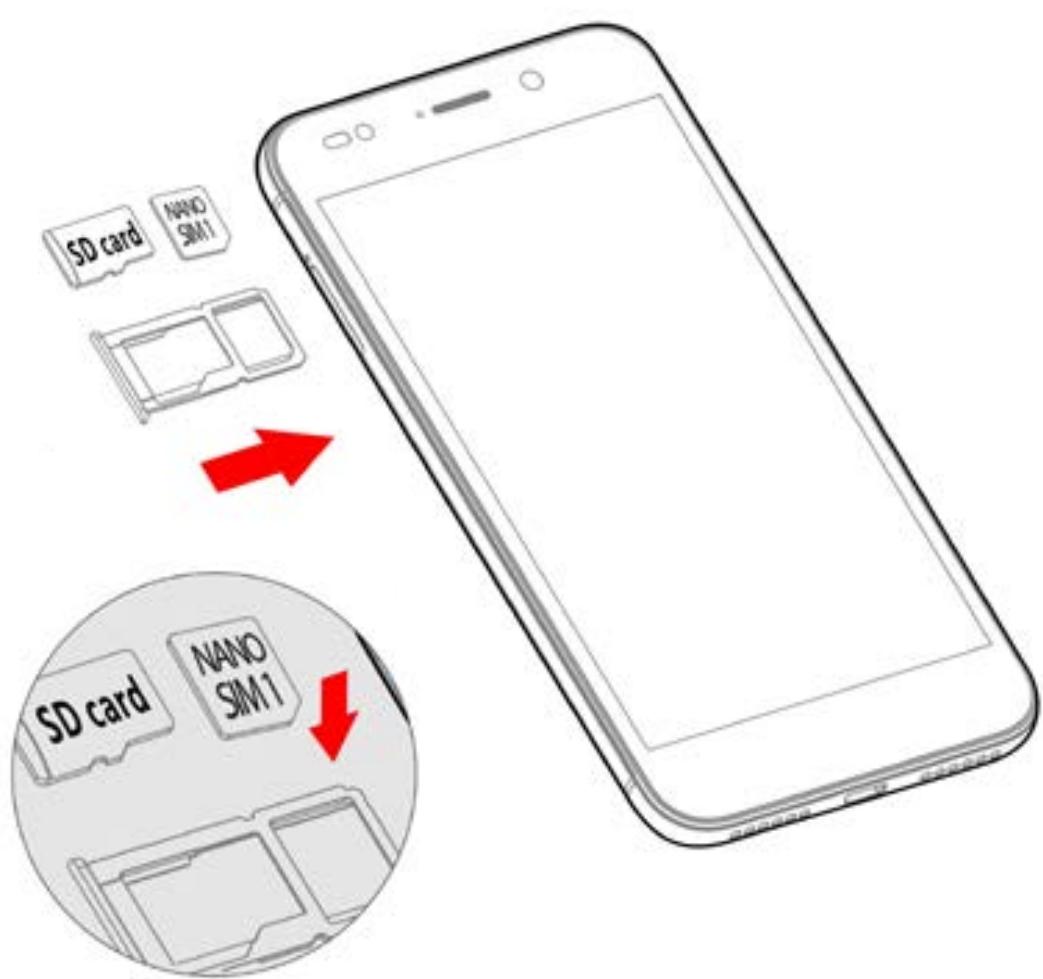 WIKO WIM LITE - ~ Instalación de la tarjeta de memoria - 1