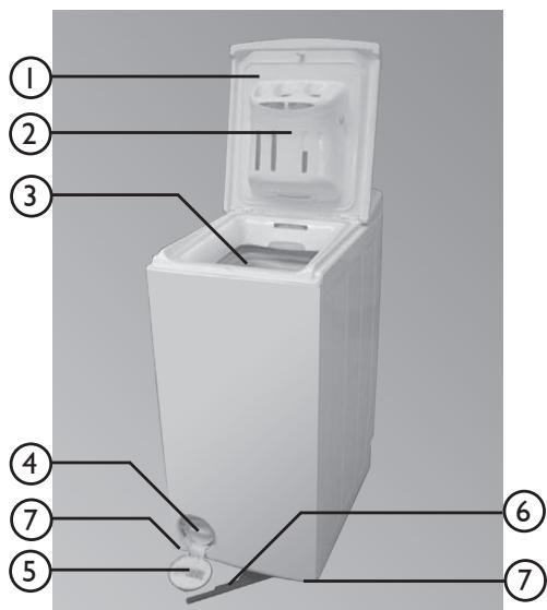 WHIRLPOOL AWE 8760 GG - DESCRIPTION DU LAVE-LINGE - 1