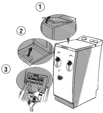 WHIRLPOOL AWG 640-2/WP - Comment mettre le linge dans la machine - 1