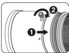 NIKON AI-S ZOOM-NIKKOR ED 200-400MM F/4 - Anbringen der Gegenlichtblende - 1