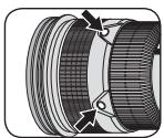 NIKON AI-S ZOOM-NIKKOR ED 200-400MM F/4 - Focus operation selection switch and focus operation button (See p. 20 for compatible cameras.) - 2