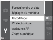 NIKON COOLPIX A100 - Sélectionnez une option de menu et appuyez sur la commande OK. - 2