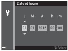 NIKON COOLPIX A100 - Réglez la date et l'heure et appuyez sur la commande ok - 1