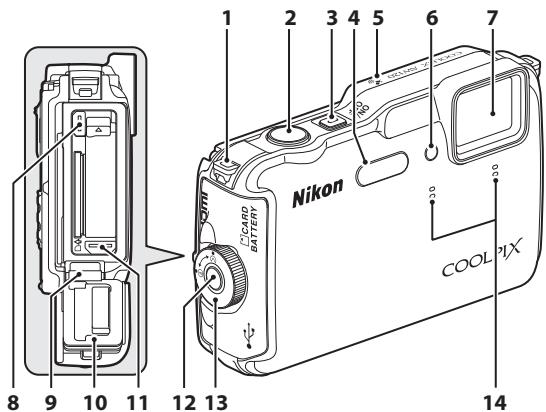 NIKON COOLPIX AW120 - Boîtier de l'appareil photo - 1