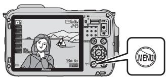 NIKON COOLPIX AW120 - Appuyez sur la commande MENU. - 1