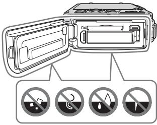 NIKON COOLPIX AW120 - Remarques concernant l'étanchéité à l'eau et à la poussière - 1