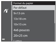 NIKON COOLPIX AW120 - Sélectionnez le format de papier souhaité et appuyez sur OK. - 1
