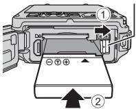 NIKON COOLPIX AW120 - Étape préliminaire 1 Insertion de l'accumulateur - 2