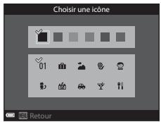 NIKON COOLPIX AW120 - Modification de l'icone de l'album des photos favorites - 3
