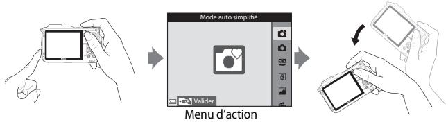 NIKON COOLPIX AW120 - Utilisation du bouton (Action) (Contrôle actif) - 2