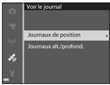 NIKON COOLPIX AW120 - Utilisez les touches du sélecteur multidirectionnel pour selectionner un journal à afficher, puis appuyez sur OK. - 1