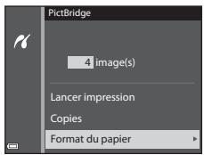 NIKON COOLPIX AW120 - Sélectionnez Format du papier et appuyez sur - 1