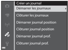 NIKON COOLPIX AW120 - Créer un journal (enregistrement du journal contenant les informations sur les déplacements) - 1