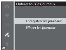 NIKON COOLPIX AW120 - Sélectionnez Enregister les journaux, puis appuyez sur OK. - 1