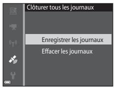 NIKON COOLPIX AW130 - Fin de l'enregistrement des journaux et sauvegarde des journaux sur une carte mémoire - 2