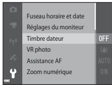 NIKON COOLPIX AW130 - Sélectionnez une option de menu et appuyez sur la commande OK. - 2