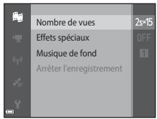 NIKON COOLPIX AW130 - Appuyez sur la commande MENU (menu) et configurez les réglages en vue de l'enregistrement video. - 1