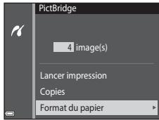 NIKON COOLPIX AW130 - Sélectionnez Format du papier et appuyez sur la commande - 1