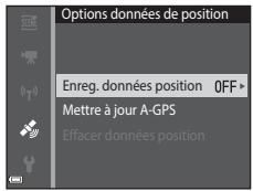 NIKON COOLPIX AW130 - Reglez Enreg. données position sur Activé. - 1
