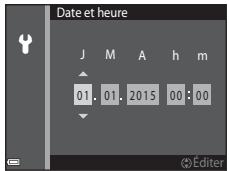 NIKON COOLPIX AW130 - Réglez la date et l'heure et appuyez sur la commande - 1