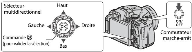NIKON COOLPIX B700 - Mettez l'appareil photo sous tension. - 1