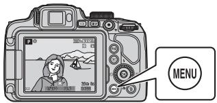 NIKON COOLPIX B700 - Appuyez sur la commande MENU (menu). - 1