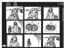 NIKON COOLPIX L330 - Visualisation par planche d'imagettes, affichage du calendrier - 3