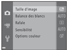 NIKON COOLPIX L330 - Fonctions que vous pouvez régler à l'aide de la commande MENU (Menu Prise de vue) - 3