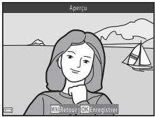 NIKON COOLPIX L330 - Affichez un aperçu du résultat et appuyez sur la commande. - 1