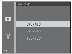 NIKON COOLPIX L330 - Sélectionnez la taille de copie souhaïée à l'aide du sélecteur multidirectionnel ▲▼ et appuyez sur la commande OK. - 1