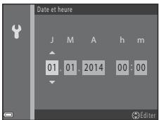 NIKON COOLPIX L330 - Réglez la date et l'heure, et appuyez sur la commande - 1